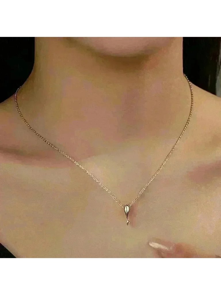 Sterling Silver 925 Delicate Dainty Small Penguin Pendant Necklace